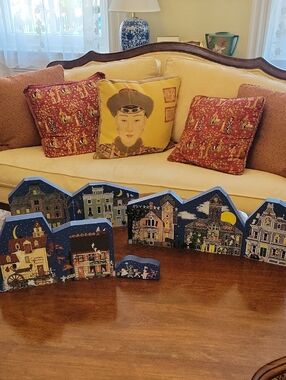 Vintage The Cat's Meow Halloween Village Limited Release's Shelf Sitters